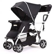 Gerber Double Stroller Convenience Urban Twin Carriage Stroller Tandem Collapsible Stroller All Terrain Double...