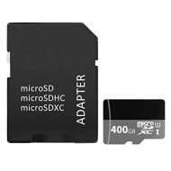 Gerenic 400GB Micro SD SDXC Memory Card High Speed Class 10 256gb with Micro SD Adapter