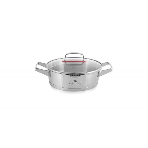  Gerlach Topfset Superior, Edelstahl, Silber, 24 cm, 10-Einheiten