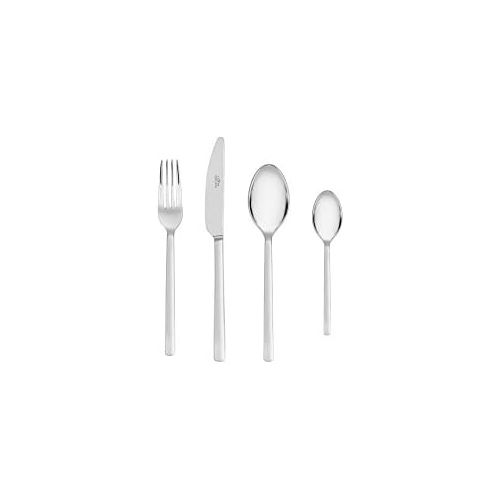  Gerlach Besteck-Set Glanzend Modern, Edelstahl, Silber, 30 x 27 x 5 cm, 24-Einheiten