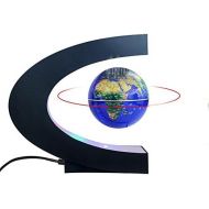 [아마존베스트]Magnetic Levitation Floating World Map Globe with C Shape Base, 3 Rotating Planet Earth Globe Ball Anti Gravity LED Light Lamp- Educational Gifts for Kids, Home Office Desk Decorat