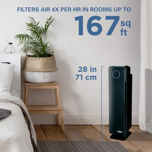  Germ Guardian True HEPA Filter Air Purifier with UV Light Sanitizer, Eliminates Germs, Filters Allergies, Pollen, Smoke, Dust, Pet Dander, Mold, Odors, Quiet 28in 4-in-1 Air Purifi