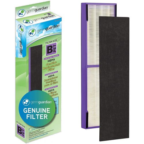  Germ Guardian True HEPA Filter Air Purifier, UV Light Sanitizer with Germ Guardian FLT4850PT True HEPA Genuine Air Purifier Replacement Filter