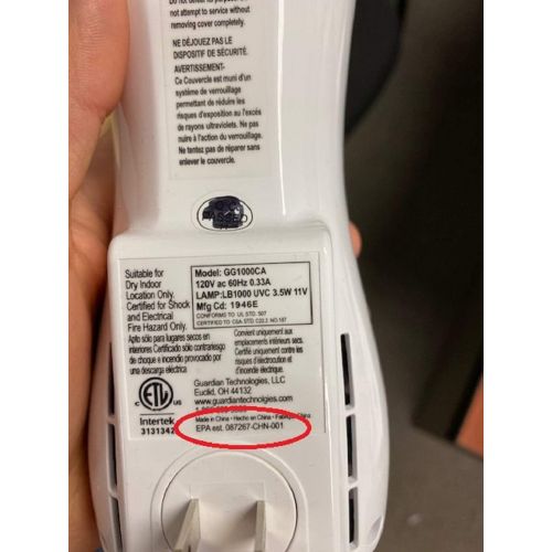  Guardian Technologies GG10002PK GermGuardian GG1000 Pluggable UV-C Sanitizer and Deodorizer, Kills Germs, Freshens Air and Reduces Odors from Pets, Smoke, Mold, Cooking and Laundry