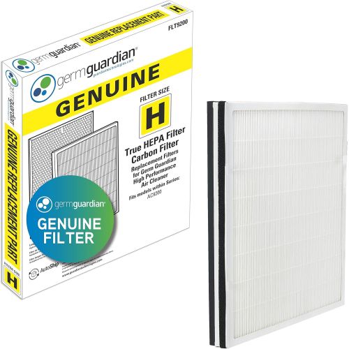  Germ Guardian FLT9200 True HEPA Genuine Air Purifier Replacement Filter H, and Carbon Combo Pack, for GermGuardian AC9200