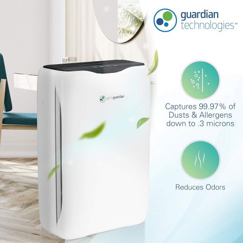  Germ Guardian True Hepa Filter Air Purifier for Home, Office, Bedrooms, Filters Allergies, Pollen, Smoke, Dust, Pet Dander, Mold, & Odors, Deodorizer with Ionizer, Quiet 3-in-1 AC5