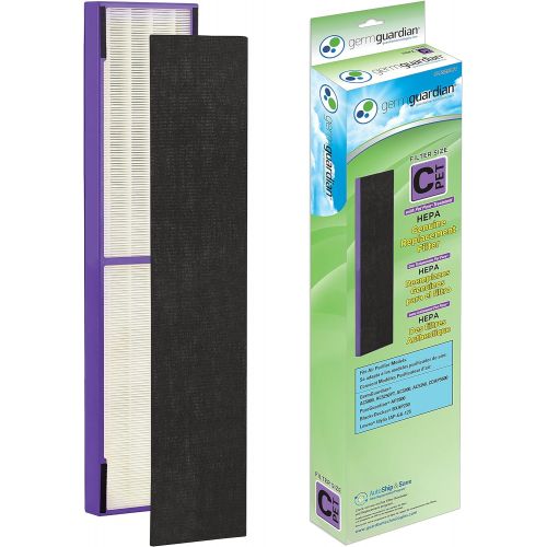  Germ Guardian FLT5250PT True HEPA Genuine Air Purifier Replacement Filter C, with Pet Pure Treatment for GermGuardian AC5250PT, AC5000E, AC5300B, AC5350W, AC5350B, CDAP5500, and Mo