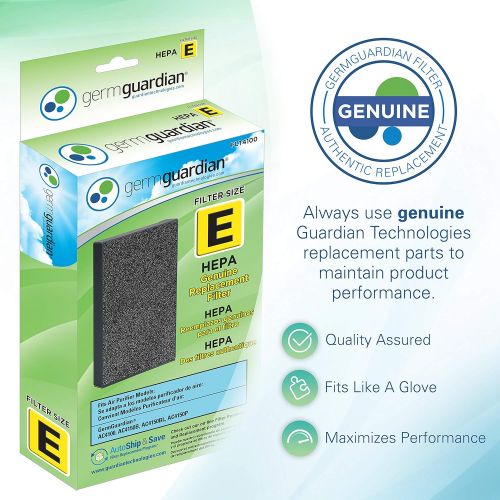  Visit the Guardian Technologies Store Guardian Technologies GermGuardian Air Purifier Filter FLT4100 GENUINE HEPA Replacement Filter E for AC4100, AC4100CA AC4150BL, AC4150PCA Germ Guardian Air Purifiers