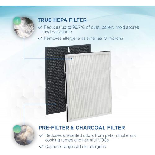  Visit the Guardian Technologies Store Germ Guardian FLT9200 True HEPA GENUINE Air Purifier Replacement Filter H and Carbon Combo Pack for GermGuardian Purifier AC9200