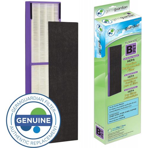  Visit the Guardian Technologies Store Germ Guardian FLT4850PT True HEPA GENUINE Air Purifier Replacement Filter B, with Pet Pure Treatment for GermGuardian AC4900, AC4825, AC4850PT, CDAP4500, AC4300, and More