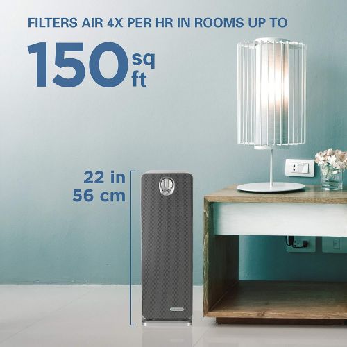  Germ Guardian AC4900CA 22” 3-in-1 True HEPA Filter Air Purifier for Home, Full Room, UV-C Light Kills Germs, Filters Allergies, Smoke, Dust, Pet Dander, & Odors, 3-Yr Wty, GermGuar