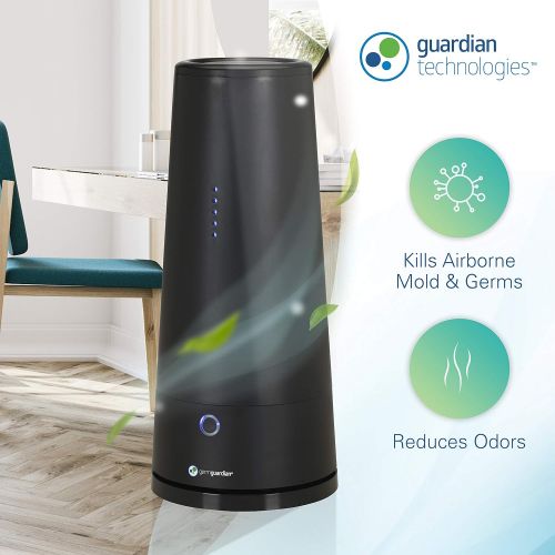  GermGuardian Guardian Technologies Guardian Table-Top Air Purifier & Sanitizer for Pets, Cooking, Laundry, Diapers, Room, Air Freshener for Small Rooms, Black