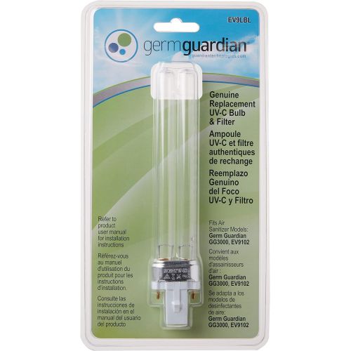  [아마존베스트]Guardian Technologies GermGuardian EV9LBL EV9LBL UV-C GENUINE Replacement Bulb and TiO2 Disc for UV-C Air Sanitizer, White