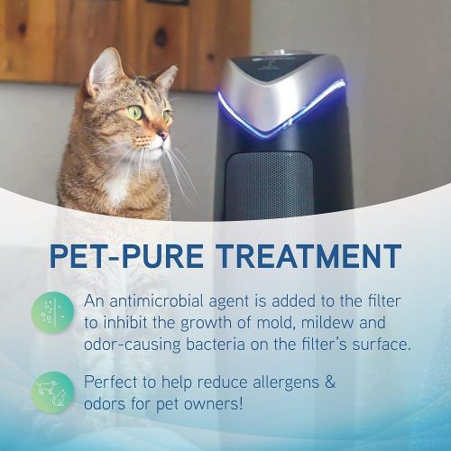  [아마존베스트]Guardian Technologies Germ Guardian True HEPA Filter Air Purifier, UV Light Sanitizer, Eliminates Germs, Filters Allergies, Pets, Pollen, Smoke, Dust, Mold, Odors, Quiet 28 inch 5-in-1 Air Purifier for