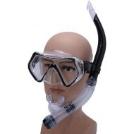 Germerse Diving Goggles, Light Weight Diving Mask, Snorkeling Adult Diving Goggles Underwater Mask Snorkel for Beginner Diving Underwater Men(Black)