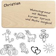 [아마존베스트]Geschenkissimo Breakfast Board / Bread Board with Name, Saying, Motif, Logo or Comic - High-Quality Engraving - Beech Breakfast Board Rectangular Smooth with Rounded Corners