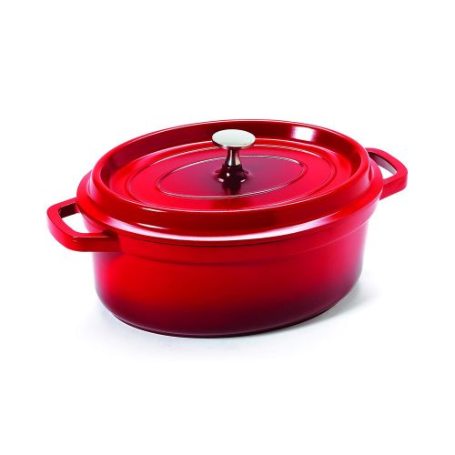  GET G.E.T. Enterprises Grey 4.5 Quart Round Dutch Oven, Cast Aluminum with Lid and Handles Heiss CA-012-GRBK