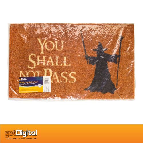  GetDigital getDigital Doormat You shall not pass | Carpet Entrance Rug Front Door Welcome Mat | Made from natural coco coir fibres | Perfect for Lord of the Rings lovers | 23.7 by 15.7 by 1-i