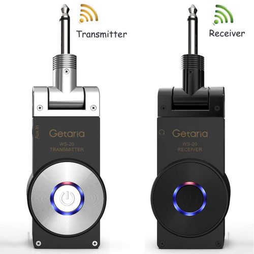  Getaria Wireless Guitar System Rechargeable Digital Transmitter Receiver for Electric Guitar Bass