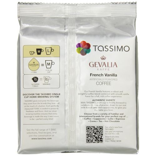  Gevalia French Vanilla Tassimo Coffee Brewing Pods (16 Count)
