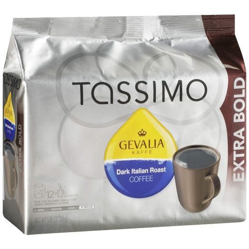  Tassimo Gevalia Dark Italian Roast Extra Bold Roast Coffee T-Discs for Tassimo Single Cup Home Brewing Systems (12 ct Pack)