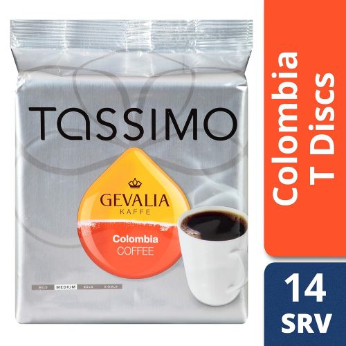  Tassimo Gevalia Colombia Medium Roast Coffee T-Discs for Tassimo Single Cup Home Brewing Systems (14 ct Pack)