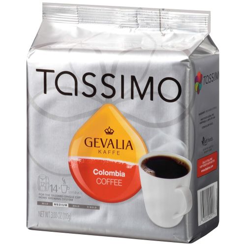  Tassimo Gevalia Colombia Medium Roast Coffee T-Discs for Tassimo Single Cup Home Brewing Systems (14 ct Pack)