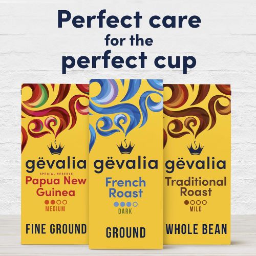  Gevalia French Roast Ground Coffee (12 oz Bags, Pack of 6)