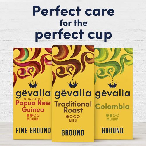  Gevalia Traditional Mild Roast Ground Coffee (12 oz Bags, Pack of 6)