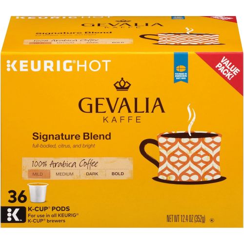  Gevalia, Signature Blend Coffee K-Cup Pods, 36 Count(Pack of 4)