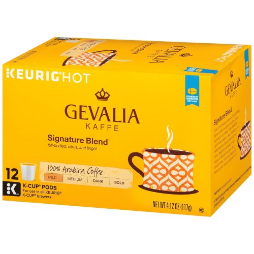  Gevalia Mild Signature Blend Keurig K Cup Coffee Pods (72 Count, 6 Packs of 12)