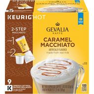 Gevalia Caramel Macchiato K-Cup Pods and Froth Packets, 36 Count (4 Boxes of 9)