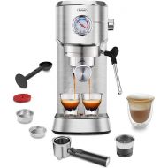 Gevi Espresso Machine 20 Bar, Professional Espresso Maker with Milk Frother, Compact Espresso Coffee Machines for Cappuccino, Latte, Commercial Espresso Machines & Coffee Makers, Gift for Dad