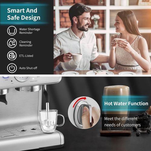  Coffee Makers 12 Cup, Gevi Programmable Coffee Maker with Auto Shut-off, Coffee Pot with Filter and Hot Plate, Silver: Kitchen & Dining