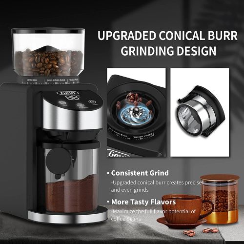  [아마존베스트]Precision Manual Coffee Bean Grinder By Homiry: Best Portable, Easily Adjustable, Canister Ceramic Burr, Spice and Herbs, Hand Crank Mill-Made Of Stainless Steel-Free Pouch Bag, Cl