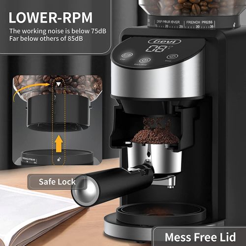  [아마존베스트]Precision Manual Coffee Bean Grinder By Homiry: Best Portable, Easily Adjustable, Canister Ceramic Burr, Spice and Herbs, Hand Crank Mill-Made Of Stainless Steel-Free Pouch Bag, Cl