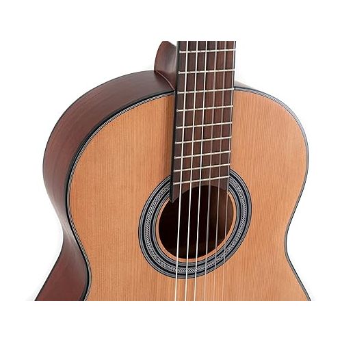  GEWA Student Cedar Classical Guitar 3/4, Classical Guitar (chrome-plated tuners, cedar top, nickel silver frets, water-based matte finish, scale length: 590 mm, nut width: 48 mm), natural