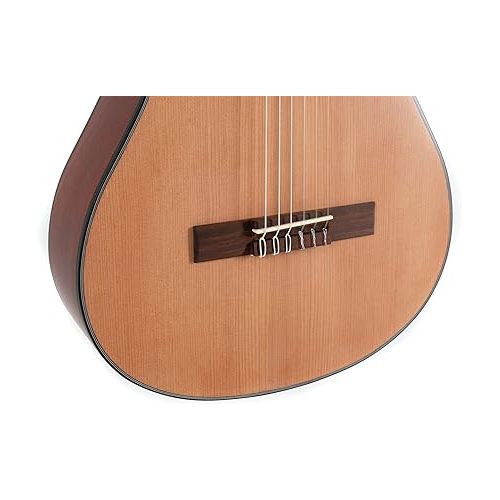  GEWA Student Cedar Classical Guitar 3/4, Classical Guitar (chrome-plated tuners, cedar top, nickel silver frets, water-based matte finish, scale length: 590 mm, nut width: 48 mm), natural