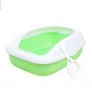 Gfbyq Pet Toilet Cat Litter Pot, Cat Supplies Toilet Cat Pot Kitten Licking Kitten Sand Pot Semi-Closed