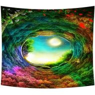 Marke: Gfyee Gfyee Wandteppich Psychedelic Tapisserie Wall Hanging, Bohemian Mandala Hippie Tapisserie Bunt Baum Wandteppich fuer Psychedelic Forest Birds Wand Schlafzimmer Wohnzimmer Decor