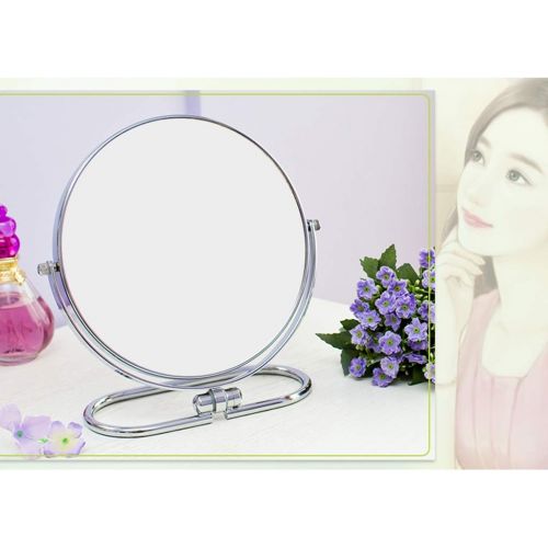  Ggjmirrors Double-sided Round Mirror, Wall-mounted Folding Portable Desktop Makeup Mirror European Desktop...