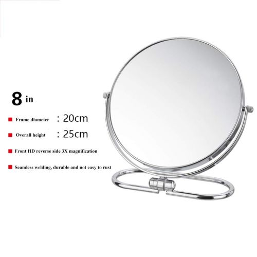  Ggjmirrors Double-sided Round Mirror, Wall-mounted Folding Portable Desktop Makeup Mirror European Desktop...