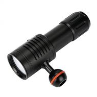 Ghazzi LED Torch Flashlight, D02 Scuba Diving Underwater 100M Video / Camera Photography Light Torch Flashlight Lamp Light Waterproof Flashlights for Outdoor Sporting Diving