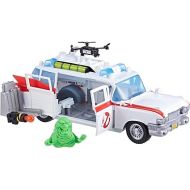 Ghostbusters Track & Trap Ecto-1 Toy Vehicle with Fright Features Ecto-Stretch Tech Slimer Accessory, Compatible with 5-Inch Toys, 4+