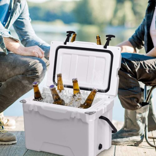 자이언텍스 Giantex 20 Quart Portable Cooler Ice Chest Outdoor Insulated Heavy Duty Cooler with Carrying Handle Fishing Hunting Sports