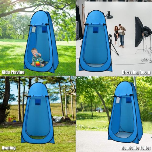 자이언텍스 Giantex Pop Up Shower Tent Portable Camping Tent for Dressing, Toilet, Changing Room, Outdoor Privacy Shelter