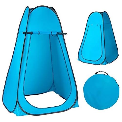 자이언텍스 Giantex Pop-up Privacy Tent, Outdoor Shower Tent Changing Room w/Carry Bag, Portable Camp Toilet, Rain Shelter for Camping & Beach, Extra Large