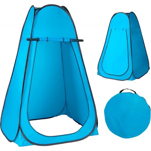 자이언텍스 Giantex Pop-up Privacy Tent, Outdoor Shower Tent Changing Room w/Carry Bag, Portable Camp Toilet, Rain Shelter for Camping & Beach, Extra Large