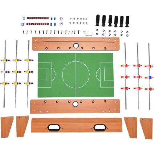 자이언텍스 Giantex 27 Foosball Table, Easily Assemble Wooden Soccer Game Table Top w/ Footballs, Indoor Table Soccer Set for Arcades, Game Room, Bars, Parties, Family Night