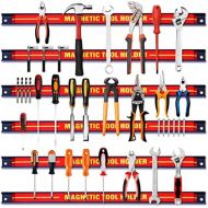 [아마존베스트]Giantex 6 x Magnetic Strip Set, 46 cm Magnetic Tool Bar, Tool Holder, Magnetic Tool Holder, 10 kg Load Capacity